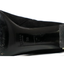 Gucci Stivaletti Pelle Scamosciata Nera