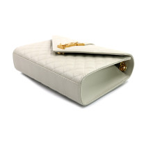 Saint Laurent Envelope Medium in Pelle bianco avorio