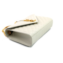 Saint Laurent Envelope Medium in Pelle bianco avorio