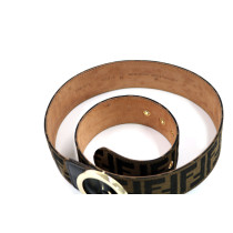 Fendi Cintura Zucca e Pelle Marrone
