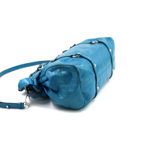 Miu Miu Bow Bag Pelle Turchese