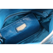 Miu Miu Bow Bag Pelle Turchese