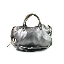 Balenciaga City Pelle Argento