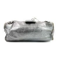 Balenciaga City Leder Silber