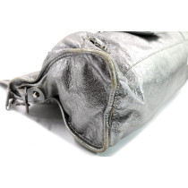 Balenciaga City Leder Silber