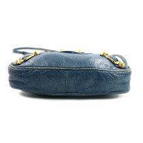 Balenciaga City Mini Pelle Blu