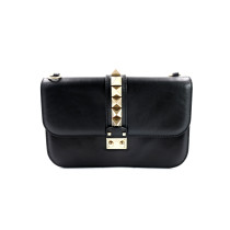 Valentino Glam Lock Pelle Nera