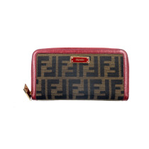 Fendi Portafoglio Zucca Marrone