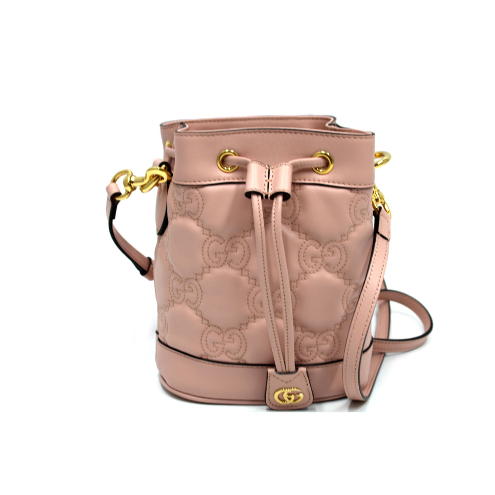 Gucci Bucket Matelassè Pelle Rosa