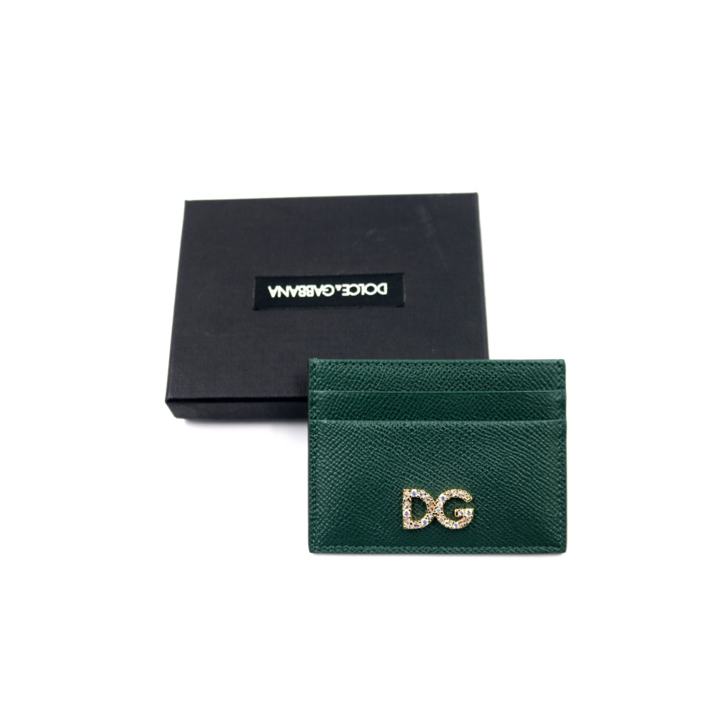 Dolce & Gabbana Portacarte Pelle Verde