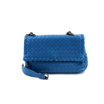 Bottega Veneta Tracolla Pelle Blu