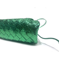 Bottega Veneta Pouch Mini Pelle Verde Metallico