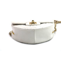 Chanel Pochette Heart Bag Pelle Bianca