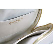 Chanel Pochette Heart Bag Pelle Bianca