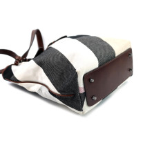 Burberry Tote Tela Grigia e Bianca