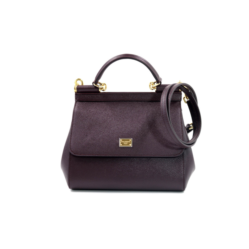 Dolce & Gabbana Sicily Small Pelle Prugna