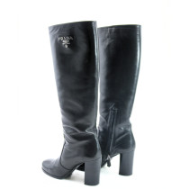 Prada Stivali Pelle Nera