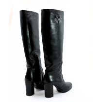Prada Stivali Pelle Nera