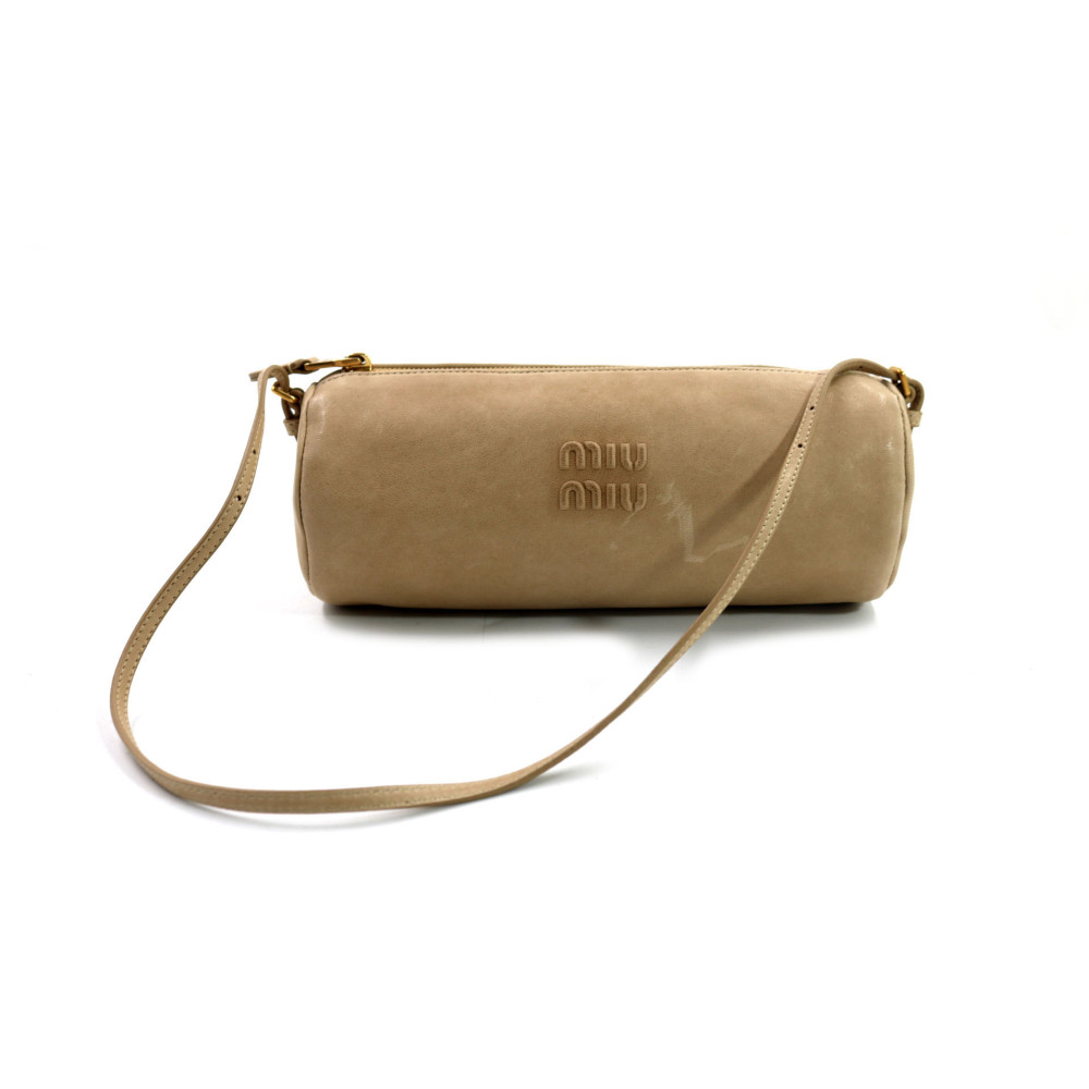 Miu Miu Pouch Pelle Beige