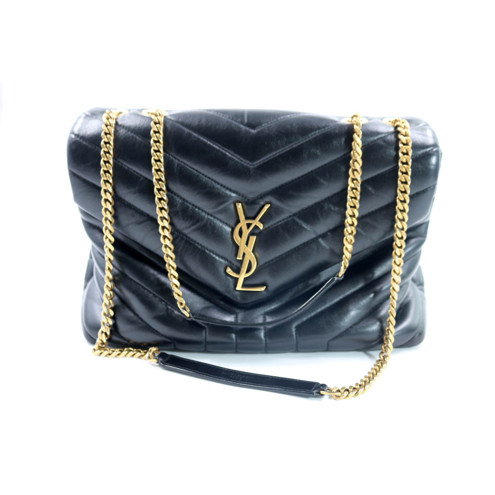 Saint Laurent Lou Lou Medium Pelle Nera