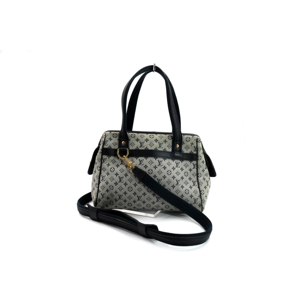 Louis Vuitton Josephine Mini Lin Grigio Blu