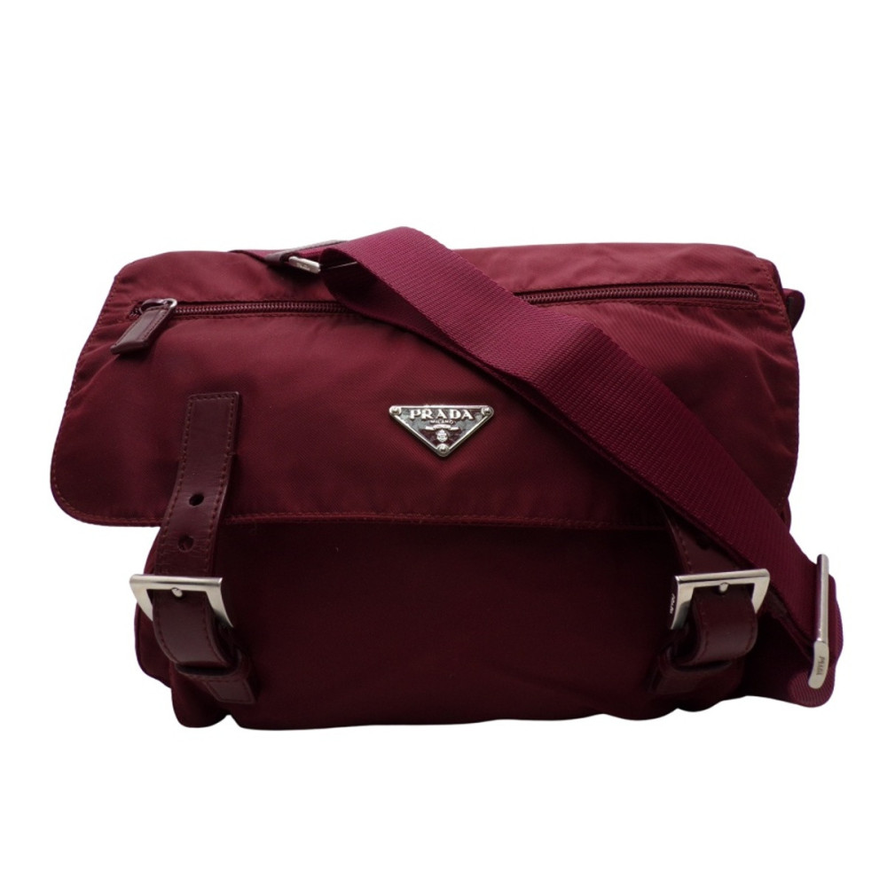 Prada Messenger Tessuto City Burgundy