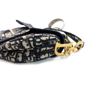 Dior Saddle Tela Oblique Blu