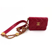 Chanel Wallet On Chain Matelasse Pelle Fucsia