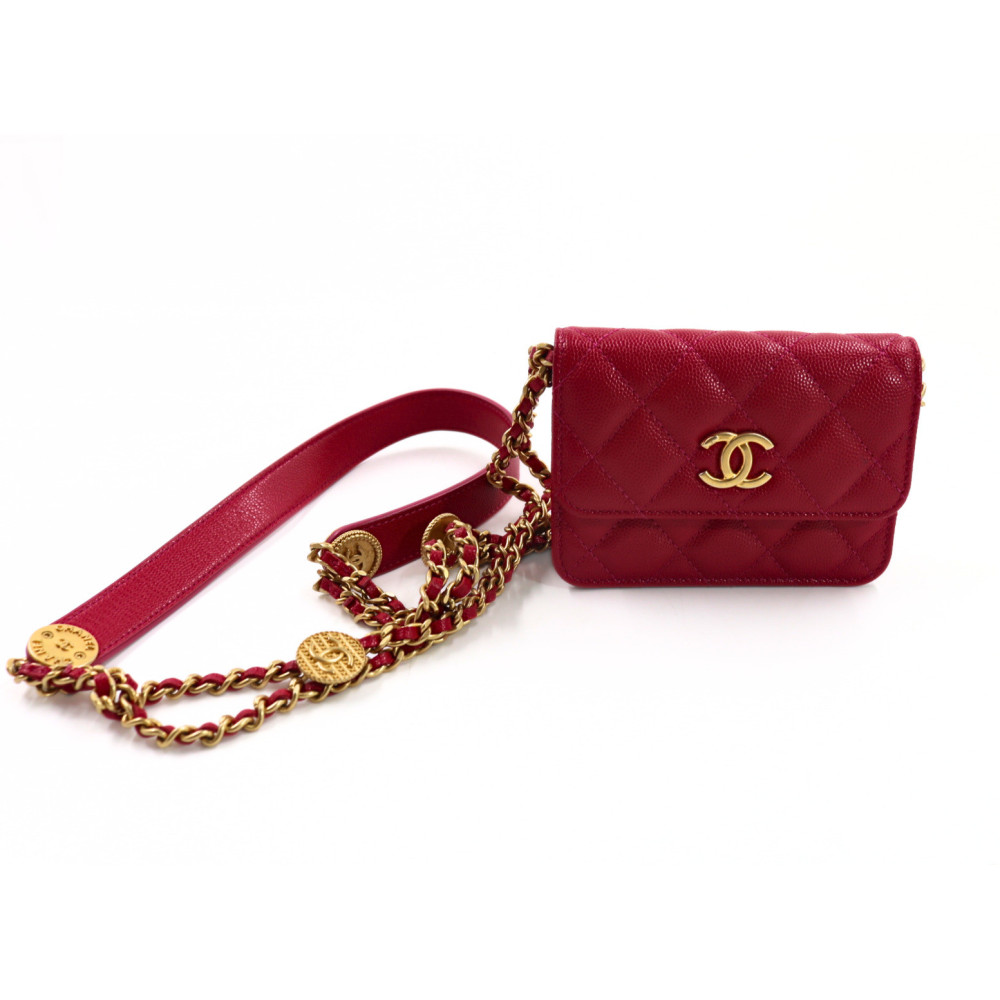 Chanel Wallet On Chain Matelasse Pelle Fucsia