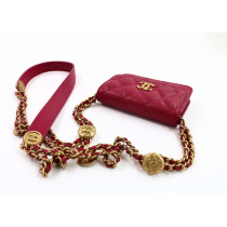 Chanel Wallet On Chain Matelasse Pelle Fucsia