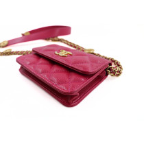 Chanel Wallet On Chain Matelasse Pelle Fucsia