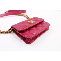 Chanel Wallet On Chain Matelasse Pelle Fucsia