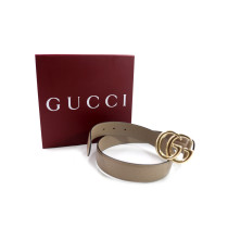 Gucci Cintura Pelle Beige