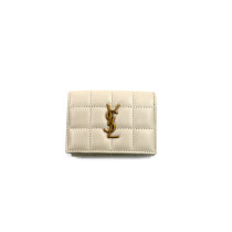 Saint Laurent Portafoglio Cassandre Pelle Blanc Vintage