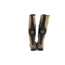 Gucci Stivali GG Marrone e Beige