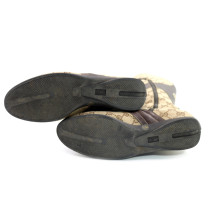 Gucci Stivali GG Marrone e Beige