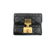 Dior Leder Portemonnaie Schwarz