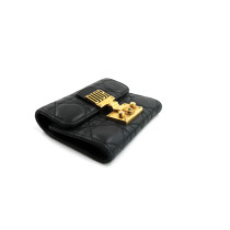 Dior Leder Portemonnaie Schwarz