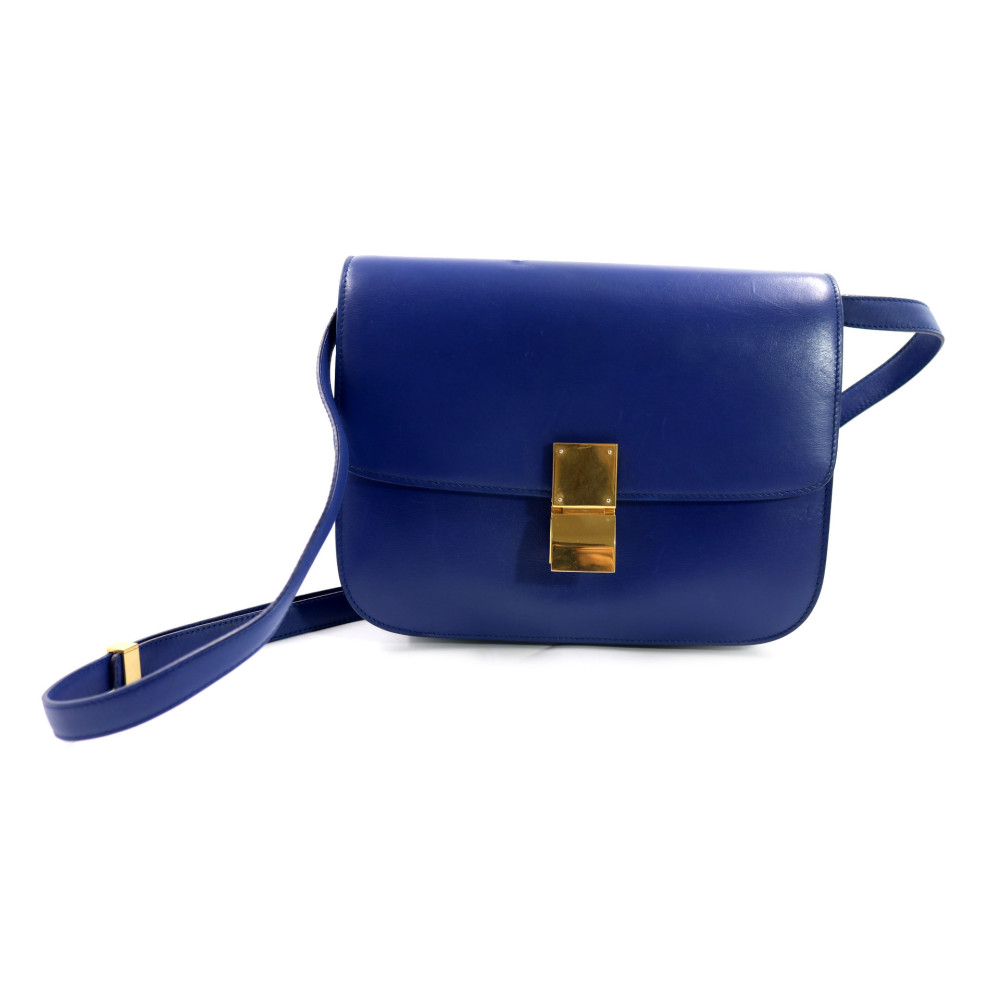 Celine Tracolla Pelle Blu