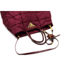 Prada Shopping Tela e Vernis Bordeaux