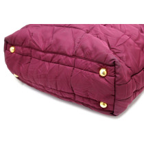 Prada Shopping Tela e Vernis Bordeaux