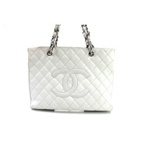 Chanel GST Pelle Caviar Bianca