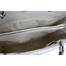 Chanel GST Pelle Caviar Bianca