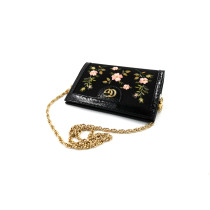Gucci Ophidia Floral Seta e Pelle Nera