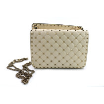 Valentino Spike Media Pelle Light Ivory