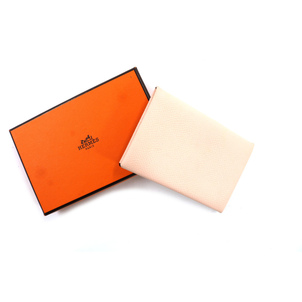 Hermes Portacarte Pelle Rosa