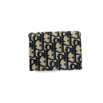 Dior Portafoglio Tela Blu