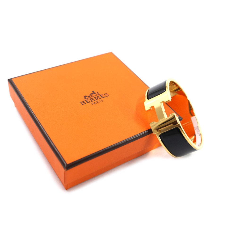 Hermès Bracciale Click H PM Acciaio Nero