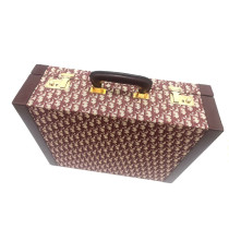 Dior Valise Tissu Jacquard Oblique Bordeaux