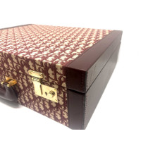 Dior Valigia Tessuto Jacquard Oblique Bordeaux